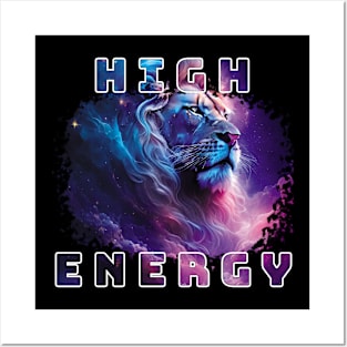 Motivational High Energy Lion Posters and Art